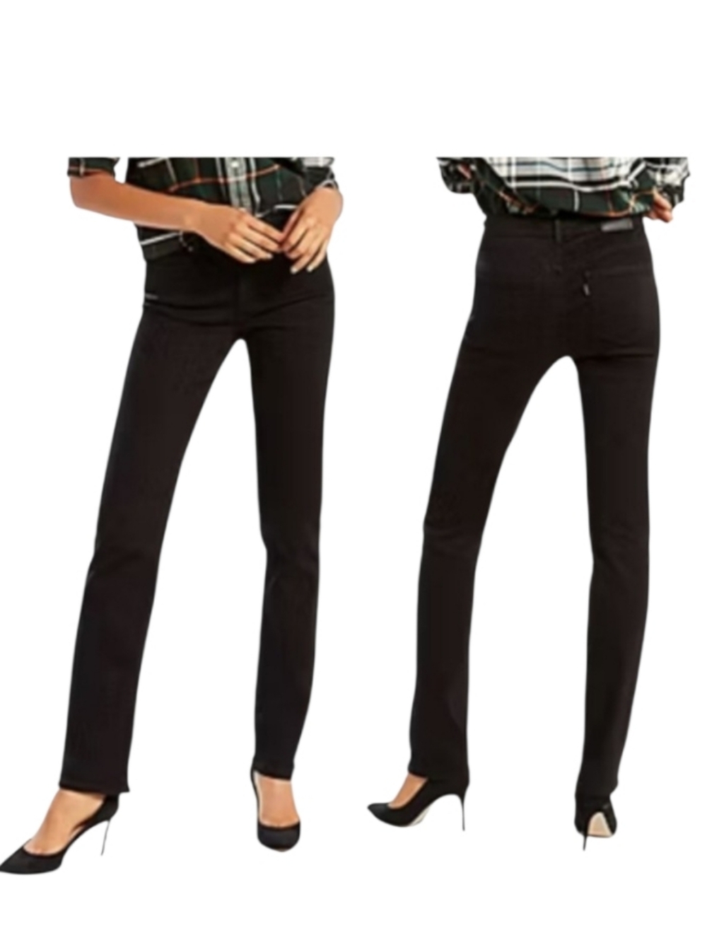 Levi's 505 Straight Leg Soft Black Jeans